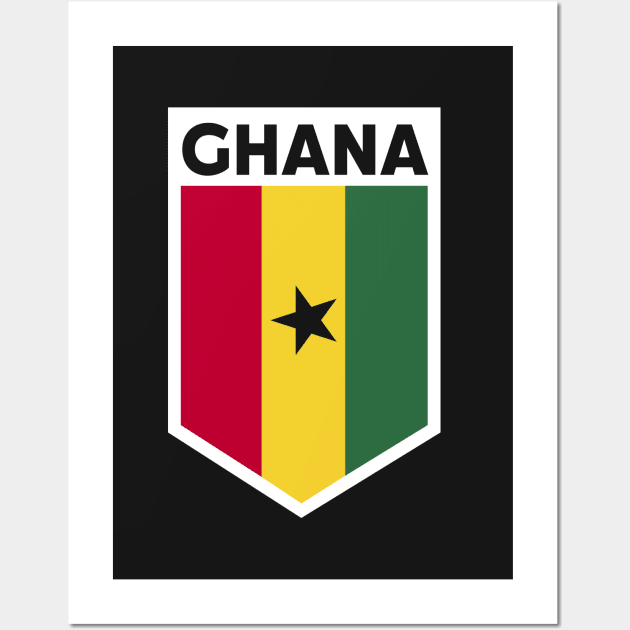 Ghana Flag Emblem Wall Art by SLAG_Creative